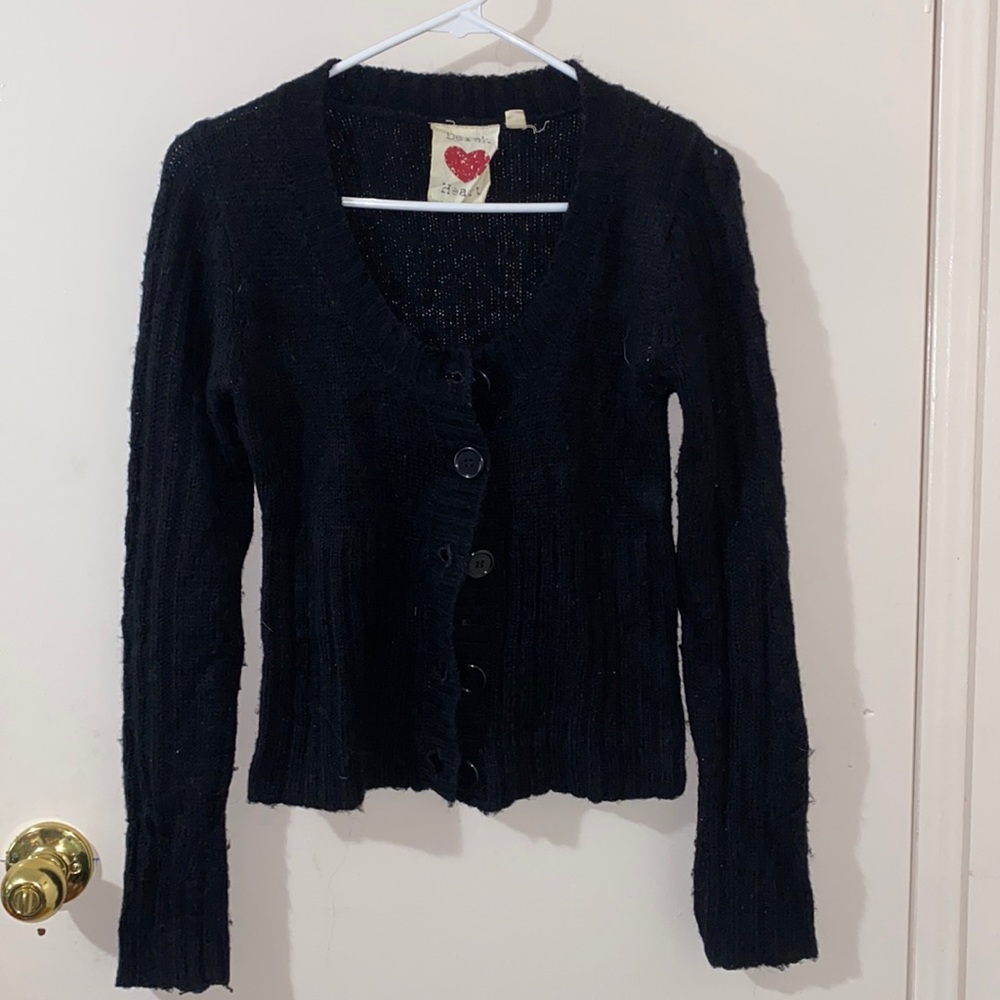 Small Black Women's Cardigan